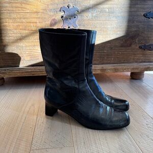 Cole Haan Black Heeled Boots